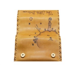 Καπνοθήκη Δερμάτινη Πυρογραφία Μικρός Πρίγκιπας